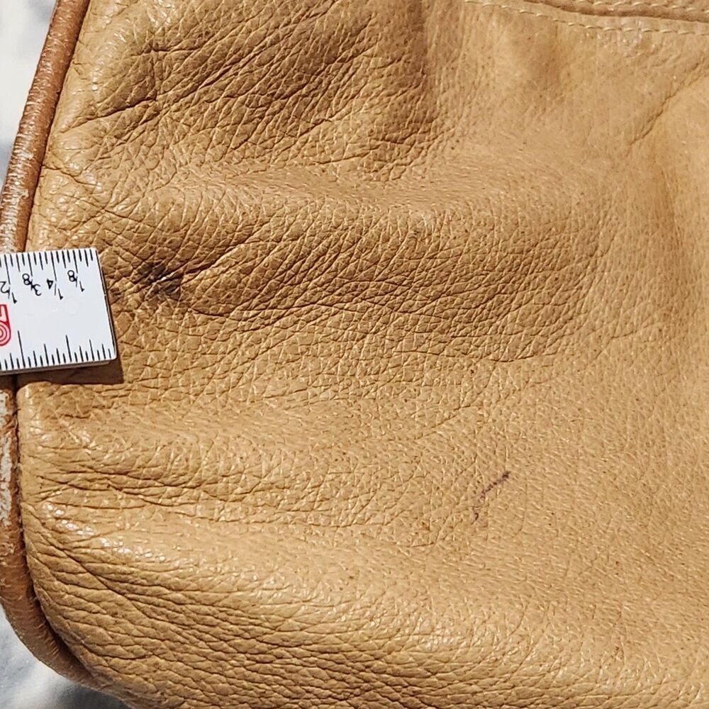 Frankie Johnnie Leather Handbag Size 12x8x5 Brown Shoulder Bag - Picture 5 of 16